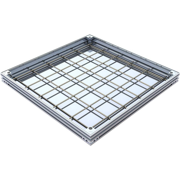 TRAPPE ACO UNIFACE ALUMINIUM 500X500MM H50MM L15 / 50KN