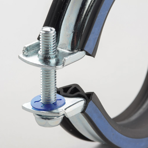 Collier de serrage isolé acier inox - Erico - Tige M8/M10 - Tuyaux Ø 98-108 mm - Boîte de 25