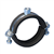 Collier de serrage avec isolant caoutchouc tige M8 plage de serrage 50-58 mm - boîte de 50