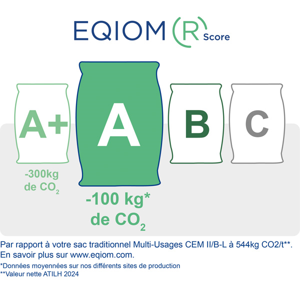 Ciment pour tous travaux de maçonnerie - CEM II/C-M 42.5N CE NF - sac de 25 kg