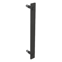 Poignée simple bâton Mantion RD-10B pour porte coulissante Roc Design - acier noir - 356 x 32 mm