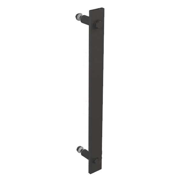 Poignée simple bâton Mantion RD-10B pour porte coulissante Roc Design - acier noir - 356 x 32 mm