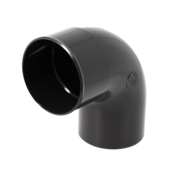 Coude mâle/femelle Nicoll pour tube de descente - Angle 87°30 - Diamètre 100 mm - Techtan Anthracite