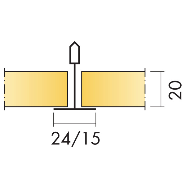 Dalle faux plafond 120 x 60 cm pour isolation acoustique - Advantage A - Bords droits - ép. 20,00 MM