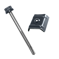 Fixations bacs acier sur poutres IPN - Zacrovis + Cavalier - 5.5 x 85 mm - Gris anthracite - RAL 7016 - boîte de 100