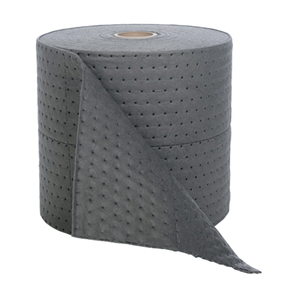 Absorbant tous liquides - Largeur 38 cm - Polypropylène gris - Rouleau 46 mètres