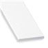 Profilé plat en polyester et fibre de verre blanc - largeur 24 mm - épaisseur 2.5 mm - longueur 1 m