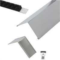 Kit de faîtage ventilé en zinc G3 VMZINC Naturel pour 10 mètres de toiture