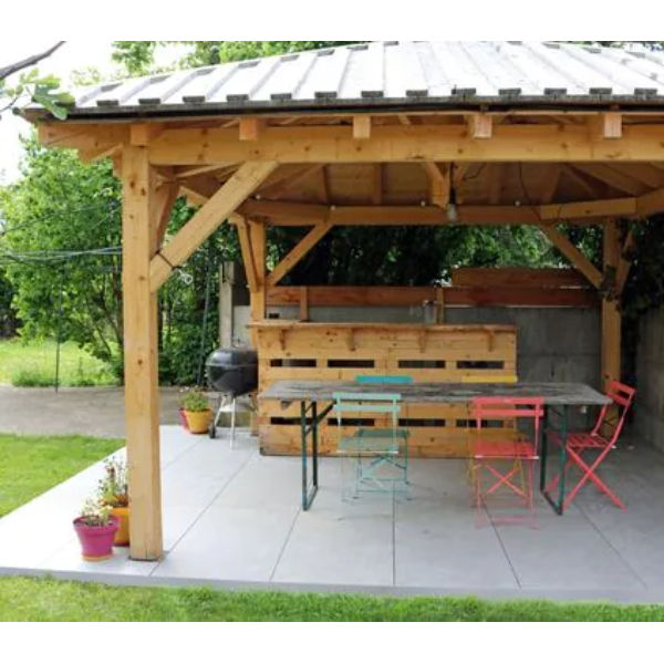 Profilé de finition terrasse sur plots - Clipsable - 2,40 m x 100,00 MM - Gris anthracite - Lot de 2