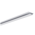 Profil U PVC grande finition côté pour lambris de sous toiture - pose inclinée - Blanc - Longueur 4,00 M