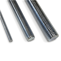 Tige filetée Ø 6,0 mm x 1,00 m pour plafond suspendu - Acier zingué - Rouge