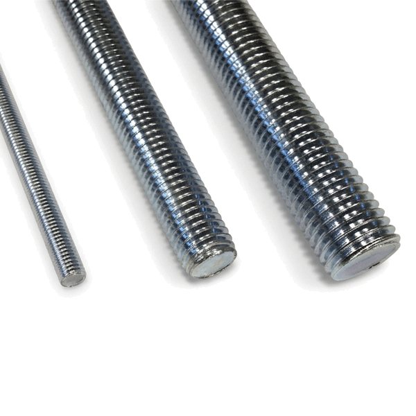 Tige filetée Ø 6,0 mm x 1,00 m pour plafond suspendu - Acier zingué - Rouge