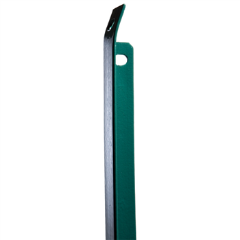 Jambe de force à sceller pour poteau en T - vert RAL6005 - 25 x 25 x 3 mm - hauteur 1,50 M