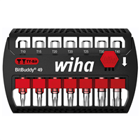 Coffret de 7 embouts BitBuddy MaxxTor Torx TY 1/4" 49 mm