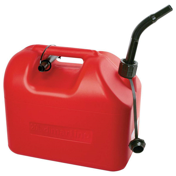 JERRICAN PLASTIQUE 20 LITRES (HOMOLOGUE HYDROCARBURE)
