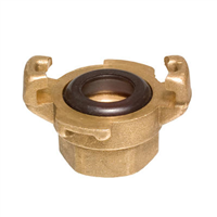 Raccord express femelle à collerette avec joint pour tuyau arrosage - 20 x 27 - 3/4" - Fitt - Laiton