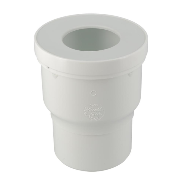 Pipe WC sortie droite Nicoll - Diamètre raccord 100 mm - PVC blanc