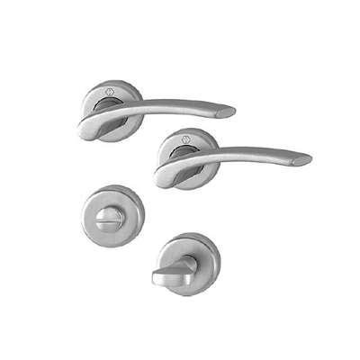 Ensemble sur rosace clé à condamnation Ibiza Hoppe aluminium porte de 38-42mm carré 7mm