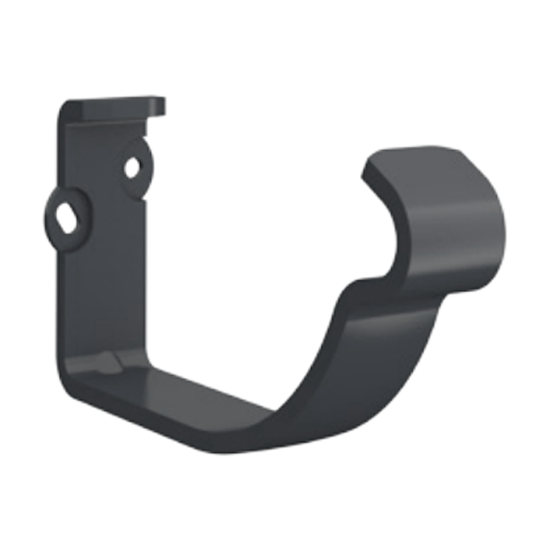 Crochet de gouttière développé 333 MM Lindab KFK pour bandeau - acier galvanisé Gris anthracite RAL 7016