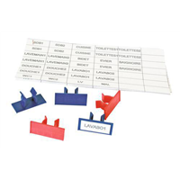 100 Clips d'identification de réseau - 50 clips bleus et 50 clips rouge