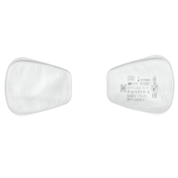 Filtres à particules trapézoïdales série 5000 3M pour masque et demi-masque - 1 paire