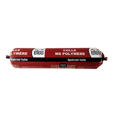 Mastic colle MS Polymère - Elos - Spécial tuiles - Couleur tuile - Poche de 400 ml