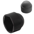 Cache écrou hexagonal en polyéthylène noir pour vis tête H en M18 clé de 27 mm - lot de 100