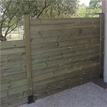 Lame de finition pour clôture en bois Denver - Pin traité Classe 4 vert - 27 x 145 mm - Longueur 2,00 M