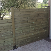 Lame de finition pour clôture en bois Denver - Pin traité Classe 4 vert - 27 x 145 mm - Longueur 2,00 M