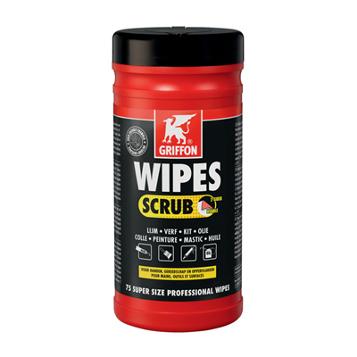 WIPES SCRUB LINGETTES NETTOYANTES - DÉVIDOIR 75 UNITÉS