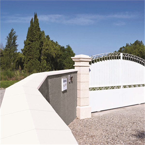 Chaperon de mur  à 2 pente en béton - Fabemi - 100,0 CM x 30,0 CM - ép.5,70 CM - Gris