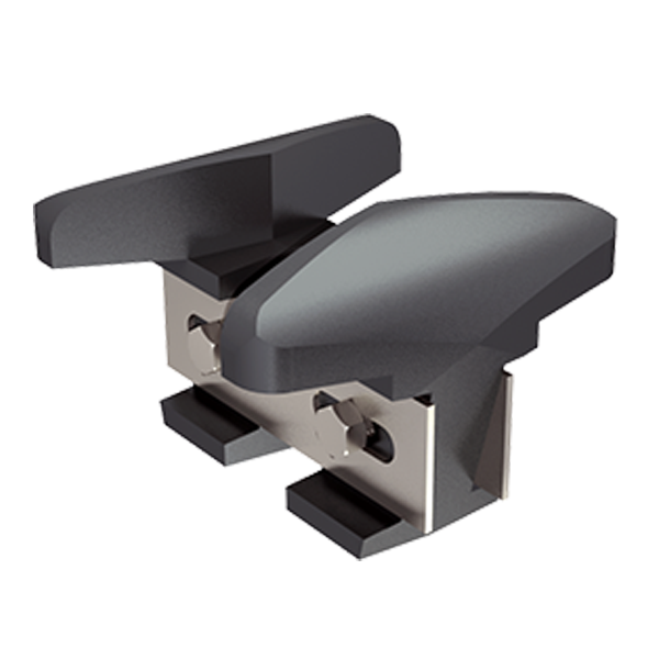 Sabot fonte réglable (21 à 50 mm) pour porte courante