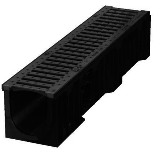 ACO XTRALINE C 150 - PEHD - GR. PASS FONTE 18MM - FEUILLURE COMPO - HAUTEUR 160