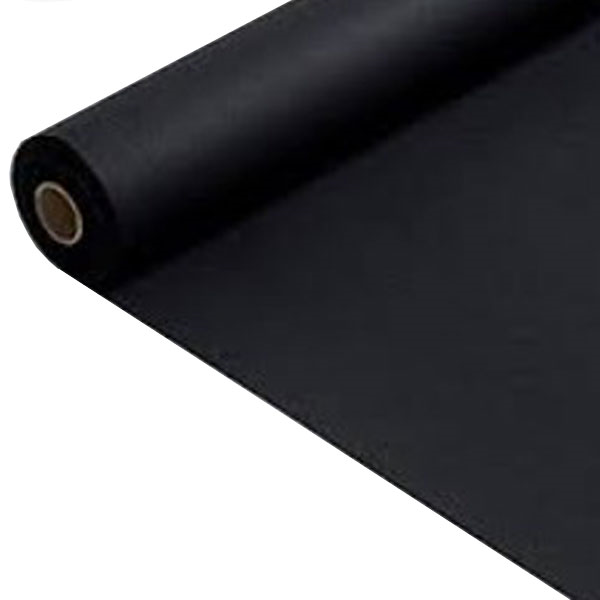 Voile de verre noir pour isolation acoustique des plafonds suspendus perforés - Rouleau de 50 m - Largeur de 1 m