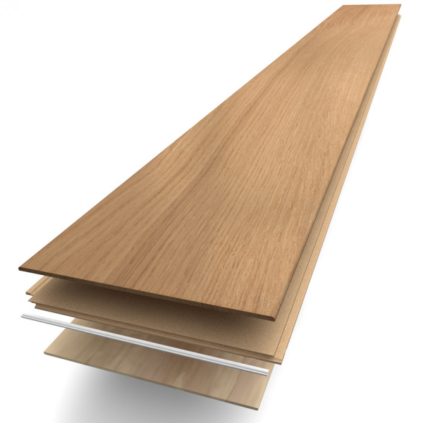 Parquet contrecollé Monolame Clic Unifit  à clipser - Chêne Mix Bois flotté - 1210,0 MM x 139 MM - ép. 12,00 MM