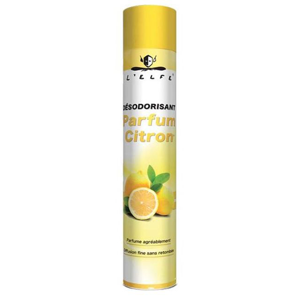 Désodorisant senteur citron sans retombée Aérosol 750 ml