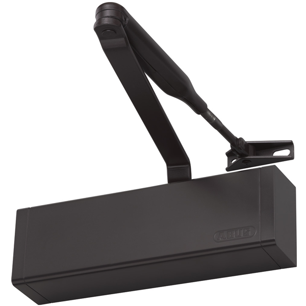 Ferme-porte à bras Abus 7603 à 3 forces de fermeture pour porte d'entrée de 110 cm max - 180° - coloris brun