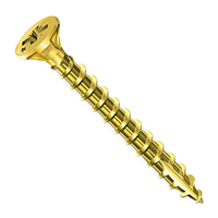 Vis bois agglo Rocket tête fraisée PZ bichromaté filetage total 3.5x40 mm - Boîte de 220