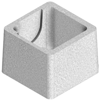 Rehausse en béton pour boîte d'eau pluviale RBA de dimensions intérieures 20x20 CM - hauteur 20 CM