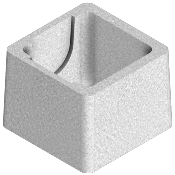 Rehausse en béton pour boîte d'eau pluviale RBA de dimensions intérieures 20x20 CM - hauteur 20 CM