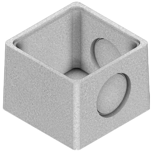 Rehausse en béton pour boîte d'eau pluviale RBA de dimensions intérieures 30x30 CM - hauteur 25 CM