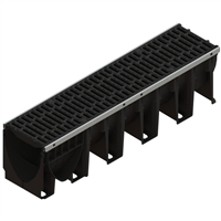 CANIVEAU PP 200MM GRILLE FONTE D400 L1M