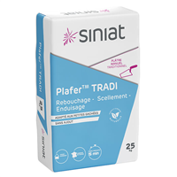 Plâtre manuel traditionnel pour rebouchages scellements et enduisages - Plafer Tradi Siniat - sac de 25 KG