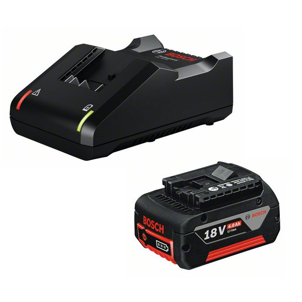 Batterie Bosch GBA 18V Li-Ion 4 Ah avec chargeur rapide GAL 18V-40