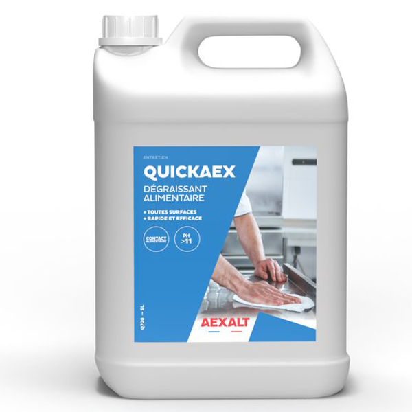 Nettoyant dégraissant alimentaire toutes surfaces - Quickaex Pro Aexalt - Bidon de 5 litres