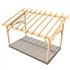 Abri de jardin Payolle avec toit mono pente - sapin traité Classe 2 - en kit - 5 x 3 m