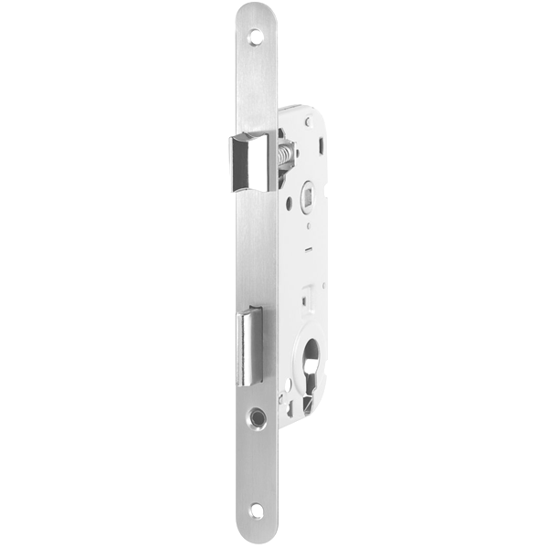 Serrure à encastrer Abus pour porte intérieure à profil européen - axe 40 mm entraxe 70 mm carré 7 mm - blanc