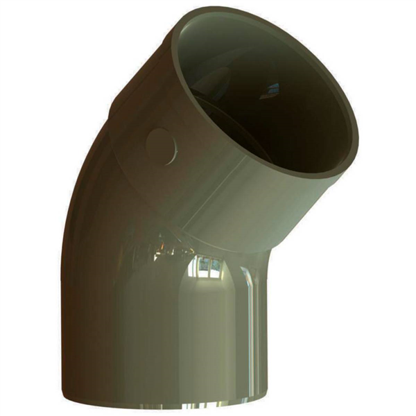 Hta-e coude evacuation 45° mf d110