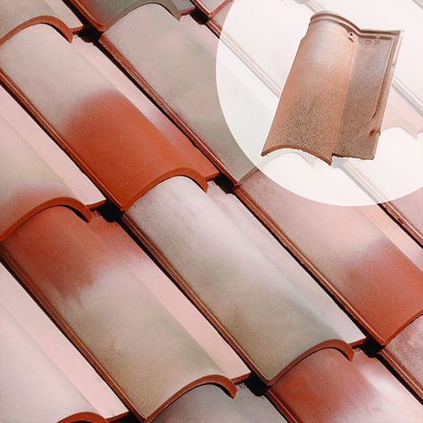 Tuile en terre cuite - Plein Sud Gélis - emboîtement grand moule fortement galbée - Tradition