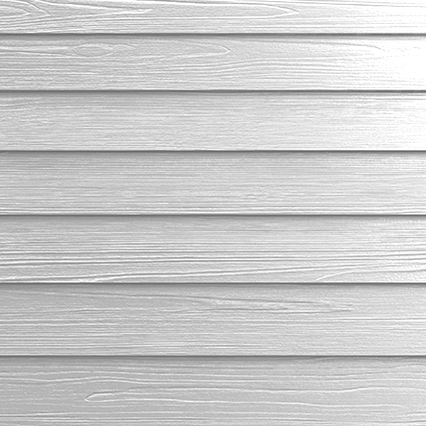 Bardage composite imitation bois - Hardie Plank - 180 MM x 8,00 MM - Long. 3,60 M - Blanc Arctique